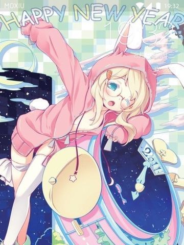 不想卖萌！ 兔耳女孩手机主题