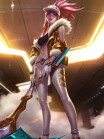 英雄联盟LOL离群之刺阿卡丽K/DA皮肤4K分辨率电脑壁纸