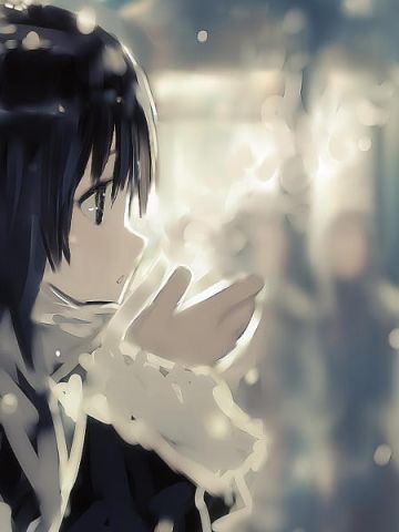 雪粉华，舞梨花 冬日暖 二次元萌图