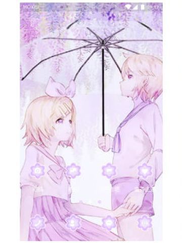 『它它』紫罗兰浪漫 手机主题