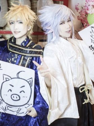 新年快乐！Fate/Grand Order 亚瑟&梅林 cosplay图片