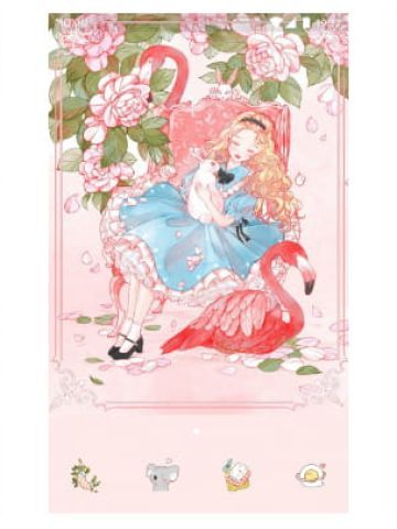 花与少女 手机主题