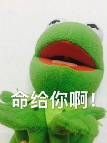 科密特青蛙绿色植树节斗图表情包