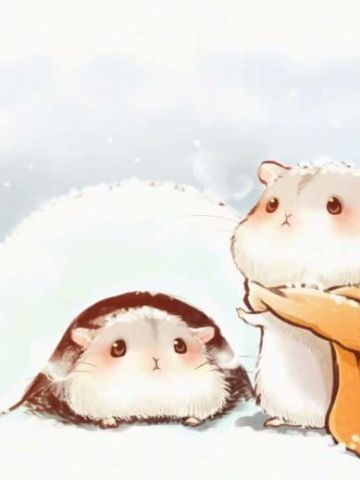 日本画师ゆたか笔下的可爱仓鼠小日常