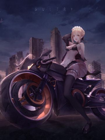 每日K站壁纸推荐——机车少女调试版