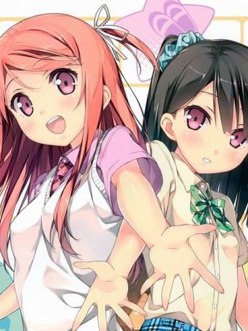 花样美少女 桌面壁纸 调皮可爱