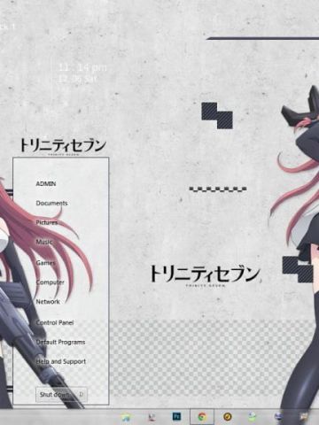 魔道书7使者 win7主题 后宫漫