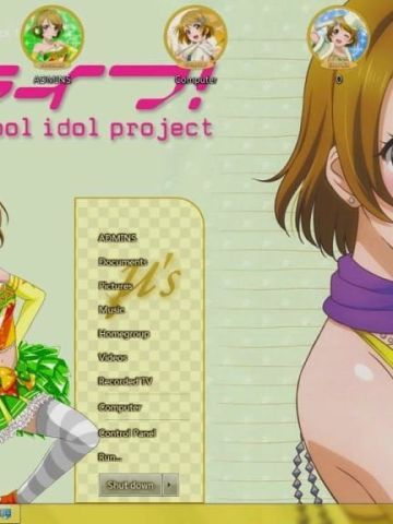 小泉花阳 win7主题 LoveLive!