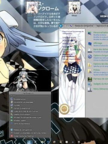 黑白小姐 win8主题 黑白交相辉映