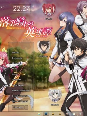 落第骑士的英雄谭 win7主题