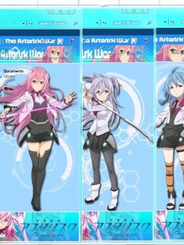 学园都市 win7主题 蓝色主调