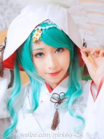 【COS】#雪初音白无垢# MIKU