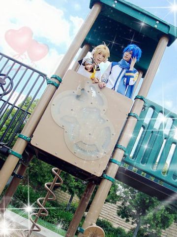 【COS】镜音连与Kaito的冰蕉一日遊