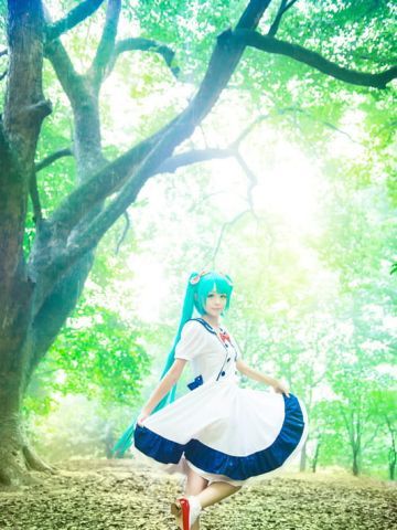 【COS】初音miku诞辰大礼包之超美初音白雪公主