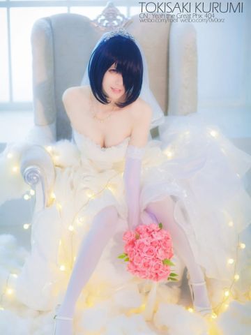 【授权COS】时崎狂三 婚纱ver.
