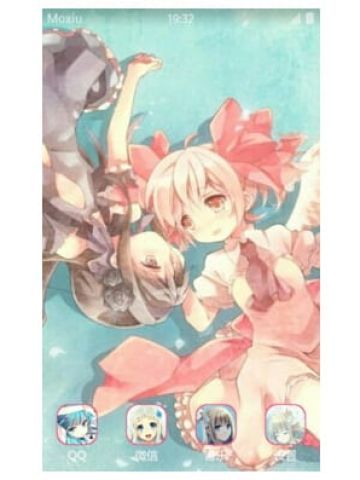 【手机主题】魔法少女小圆—焰和小圆