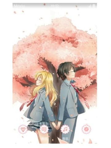 四月是你的谎言 手机主题 樱树下的浪漫