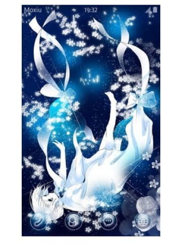 白衣女孩 手机主题 坠落天使