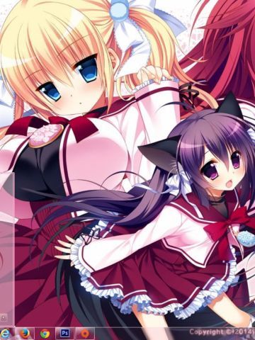 【win7主题】ゆきこいめると-萌妹纸看我