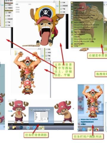 【win7主题】海贼王--可爱乔巴萌萌哒主题