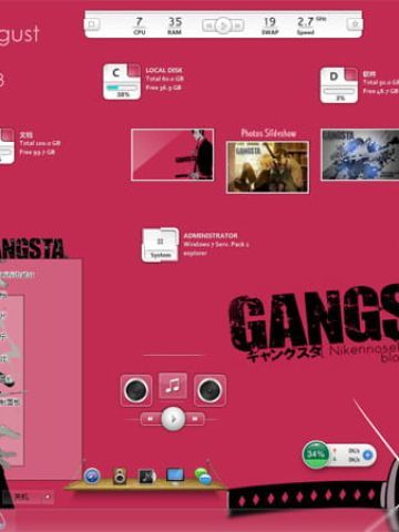 【win7主题】GANGSTA匪徒 电脑主题