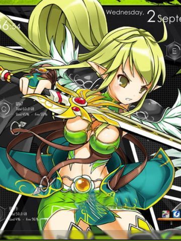 【win7】 艾尔之光 蕾娜Win7主题