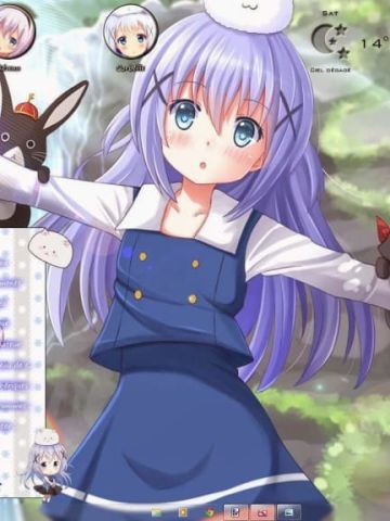 【win7主题】香风智乃——请问您今天要来点兔子