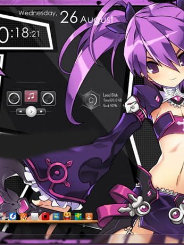 【win7主题】艾尔之光 爱莎 电脑主题