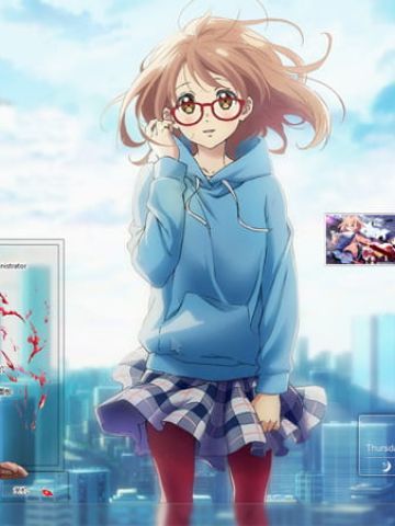 【win7主题】境界の彼方 栗山未来Win7主题