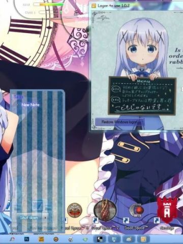 香风智乃 win7主题 点兔