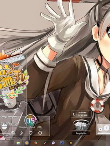 【win7主题】天津风 舰队collection