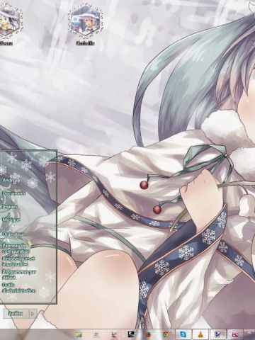 【win7/8/8.1主题】雪初音~Snow Miku win7主题win8/8.1主
