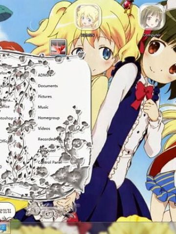 【win7主题】黄金拼图大家一起做萌萌哒的小百合