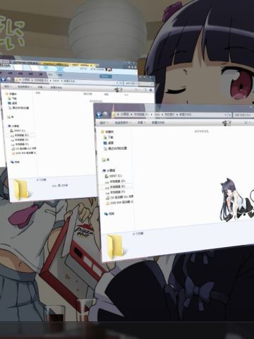 【win7主题】俺妹萌娘资源 黑猫 五更琉璃兔耳装