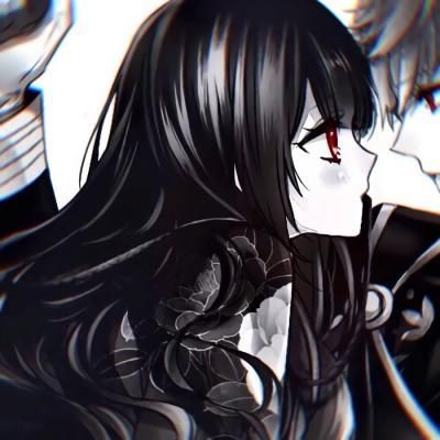 情侣头像动漫冷酷黑白