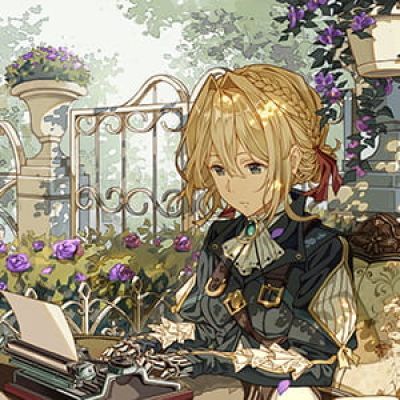 紫罗兰的永恒花园 二次元头像女生呆萌