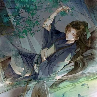 醉听素琴，浅笑诗吟，思玉颜，梦回前 古风男生头像