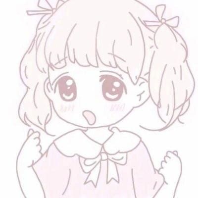 一组超可爱的粉色动漫女头像