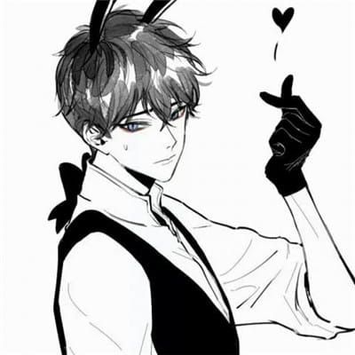 清新简约动漫情侣头像