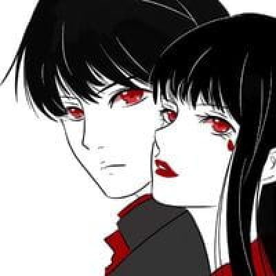 情侣头像红色系动漫