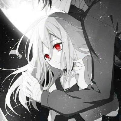 情侣头像动漫黑白