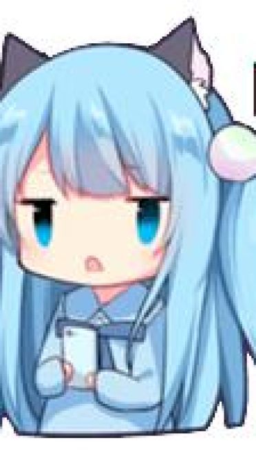 Sticker of the slant eyes & cat girl 表情包