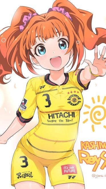 夏季运动会 足球少女上场啦 手机壁纸