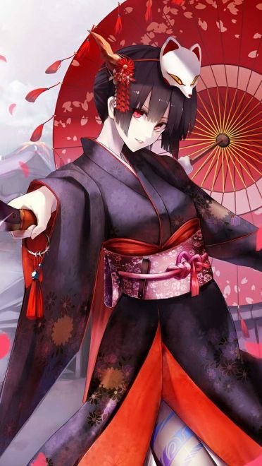 动漫花魁艺妓 精美手机壁纸