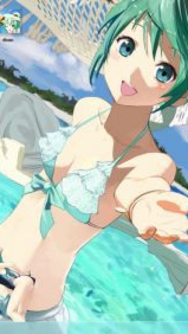 泳装公主殿下 初音未来 win7电脑主题下载