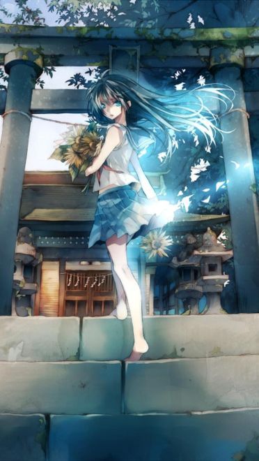 壁纸美作：夏日的神社