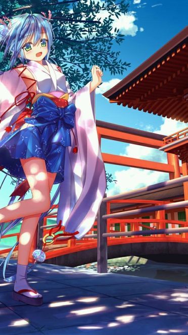 壁纸美作：夏日的神社