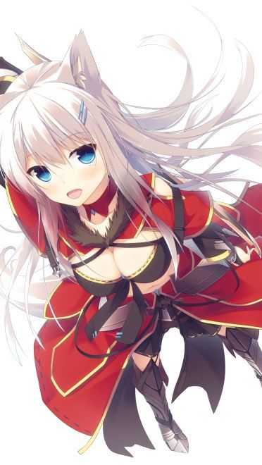 动漫少女 手机壁纸 可爱狐耳少女