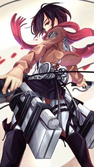 战争女神 三笠·阿克曼 精美手机壁纸