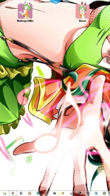 V家衍生绿毛 Vocaloid Gumi V2 win7主题